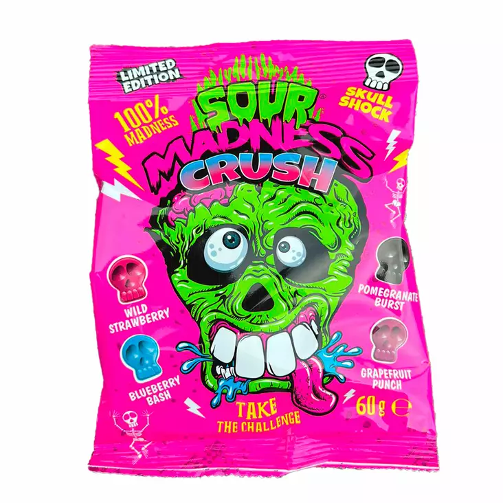 Sour Madness Crush 60g - Karkkipussit - 9875R - 1