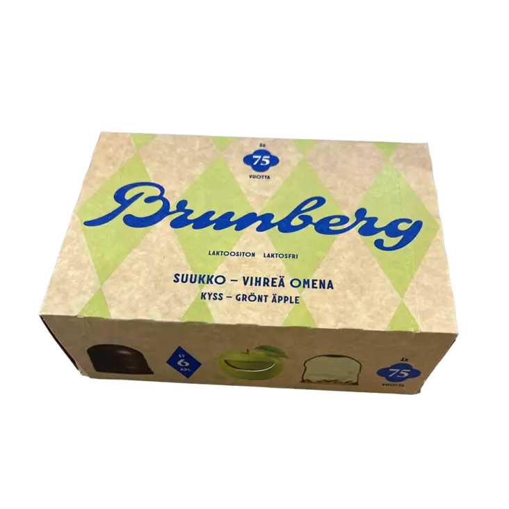 Brunberg Vihreä Omena Suukko 6 kpl - Karkkirasiat - 9001OMR - 1