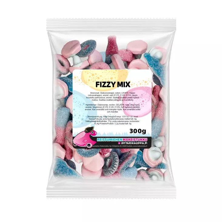 Fizzy Mix 300g - Reissumiehen Karkkipussit - 7533R - 6