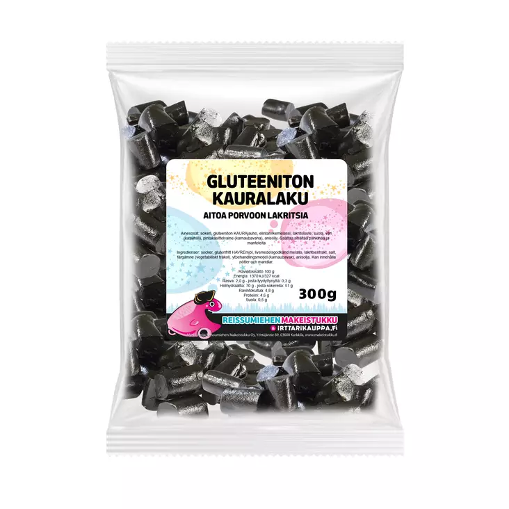Gluteeniton Kauralaku 300g - Reissumiehen Karkkipussit - 5025R - 5
