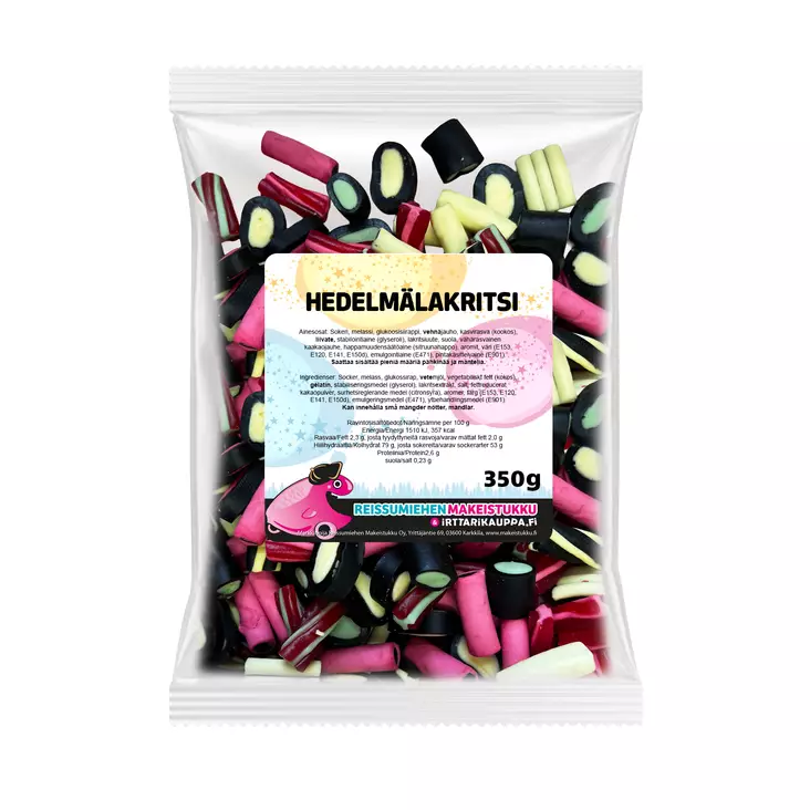 Hedelmälakritsi 350g - Reissumiehen Karkkipussit - 5006R - 4