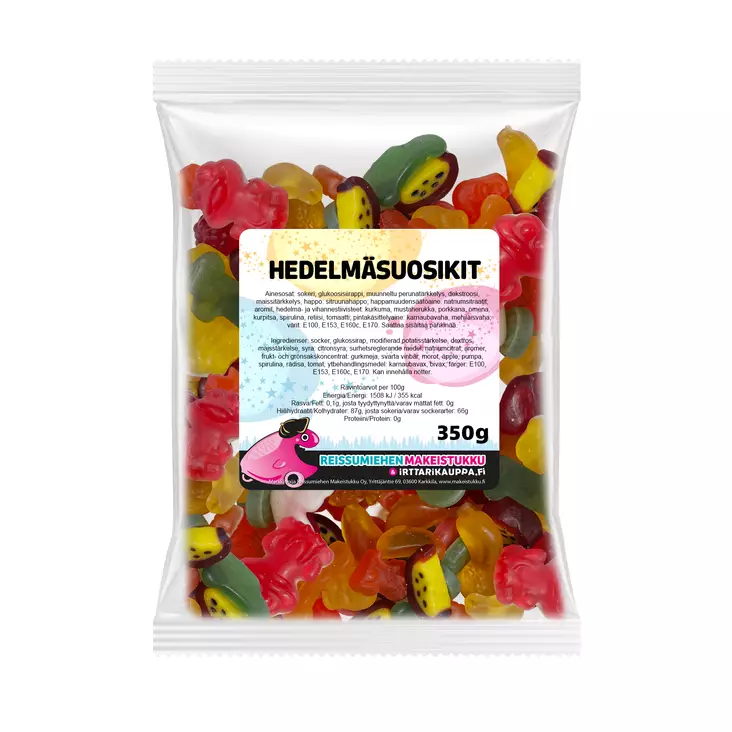 Hedelmäsuosikit 350g - Reissumiehen Karkkipussit - 1021R - 5