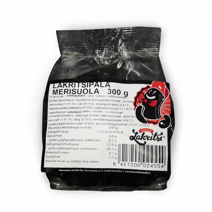 Kouvolan Lakritsi Merisuola 300g - Kouvolan Lakritsi - 100025R - 1