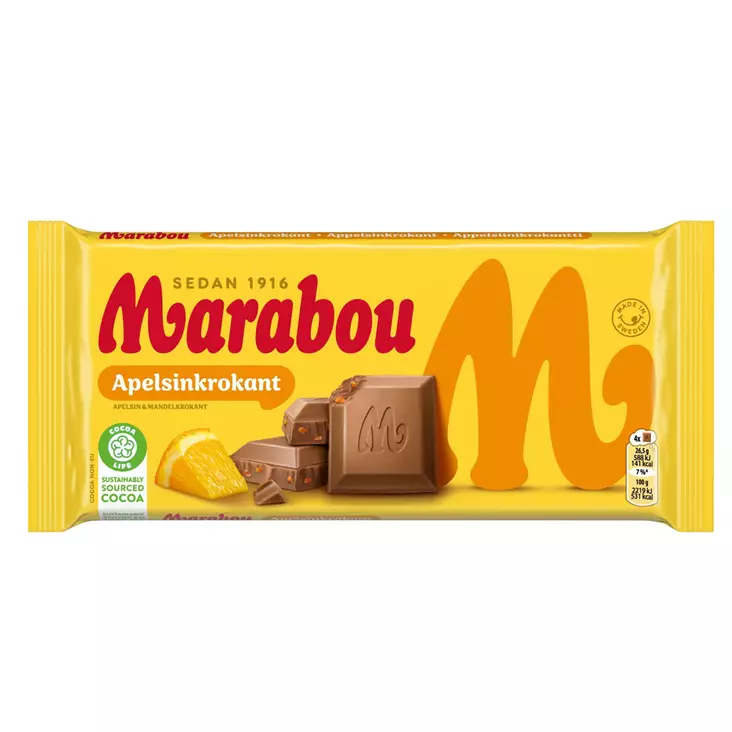 Marabou Apelsinkrokant 200 g - Patukat - 100449R - 1