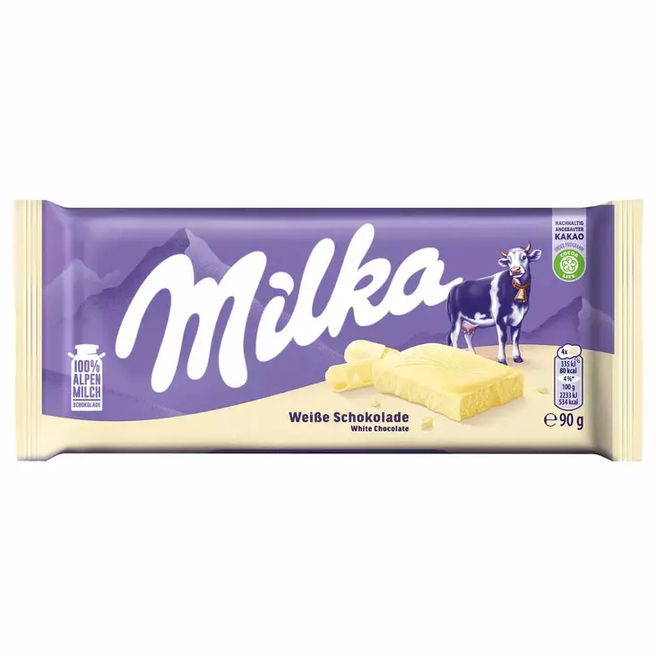 Milka Alpine White Chocolate 90g - Patukat - 100462R - 1