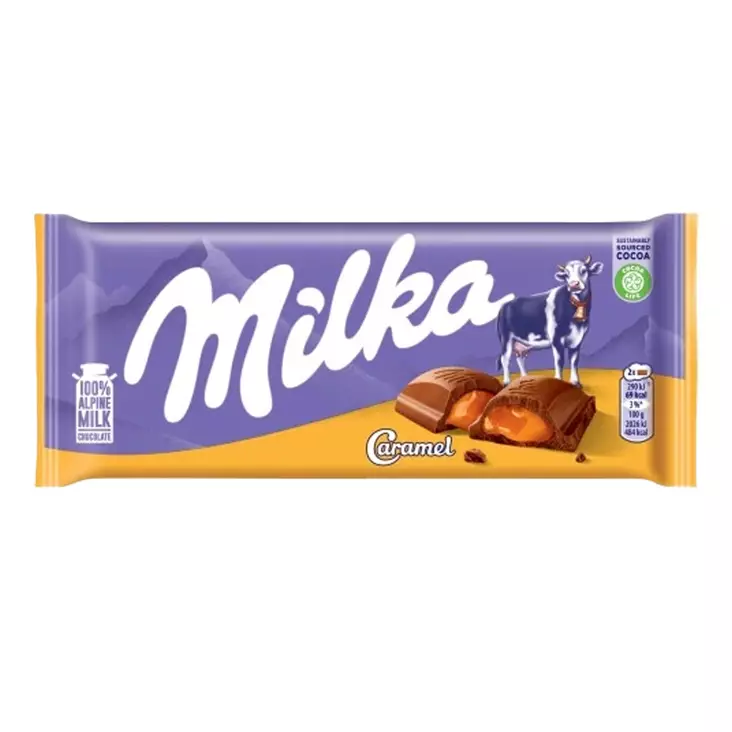 Milka Caramel Suklaalevy 100 g - Patukat - 100323R - 1