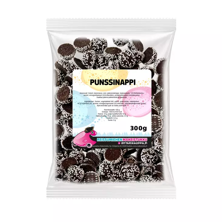 Punssinappi 300 g - Reissumiehen Karkkipussit - 3003R - 1