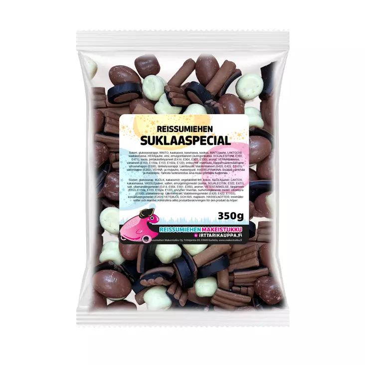 Suklaaspecial 350g - Reissumiehen Karkkipussit - 7505R - 6