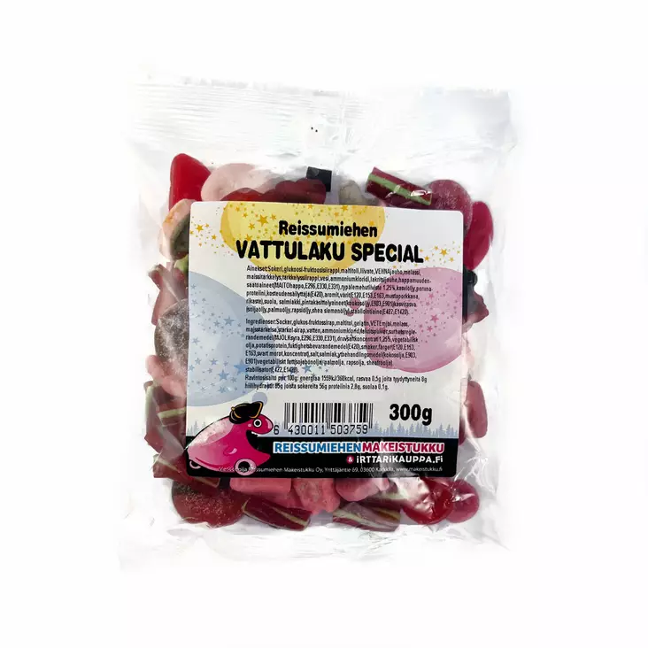 Vattulaku Special 300g - Reissumiehen Karkkipussit - 7530R - 3