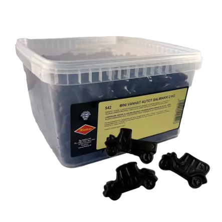 Mini Vanhat Autot salmiakki 2kg - Karkkirasiat - 10109T - 1