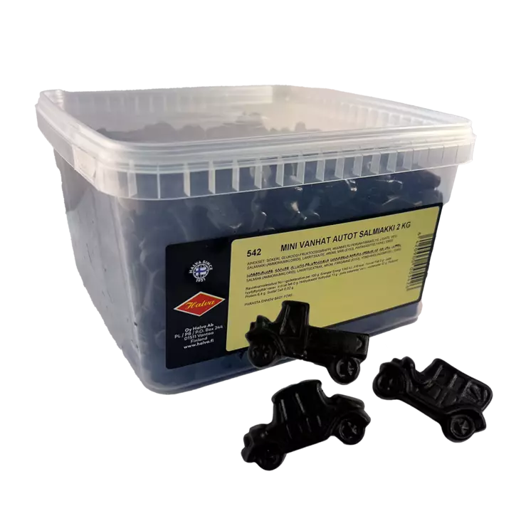 Mini Vanhat Autot salmiakki 2kg - Karkkirasiat - 10109T - 1